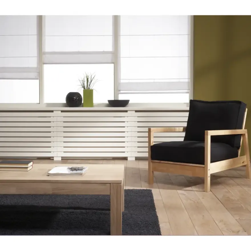 CanDo Radiatorpaneel Burton Wit MDF 100x80 cm