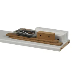 CanDo radiator staanders wit gegrond MDF 110x10 cm