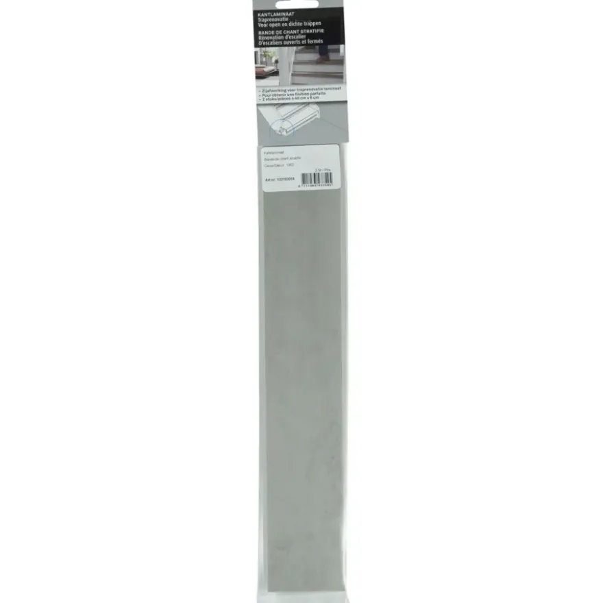 CanDo Traprenovatie Kantlaminaat Beton Licht Grijs 40x6 cm - 2 Stuks