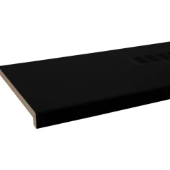 CanDo Vensterbank Radiatorbekleding Zwart MDF 160x30 cm