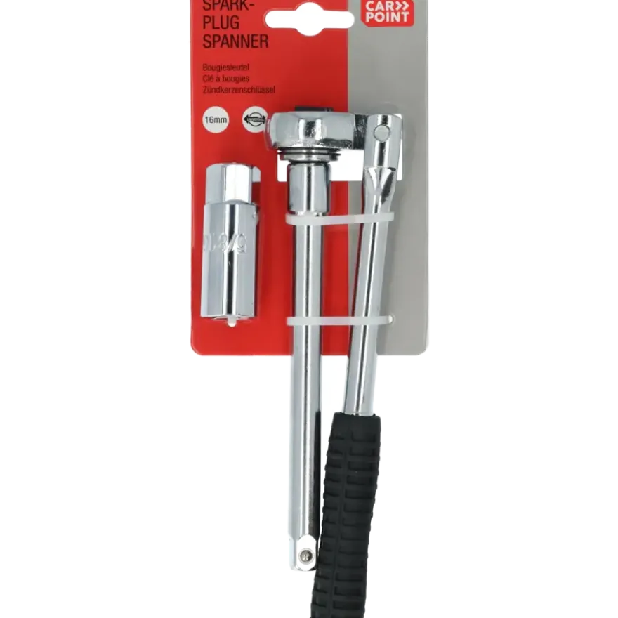 Carpoint bougiesleutel met ratel 16mm