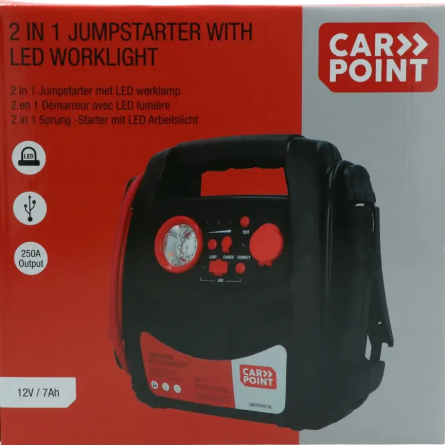 Carpoint Jumpstarter 12V/7AH 2in1 LED