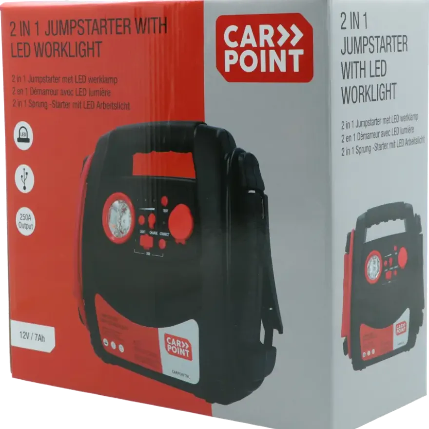 Carpoint Jumpstarter 12V/7AH 2in1 LED