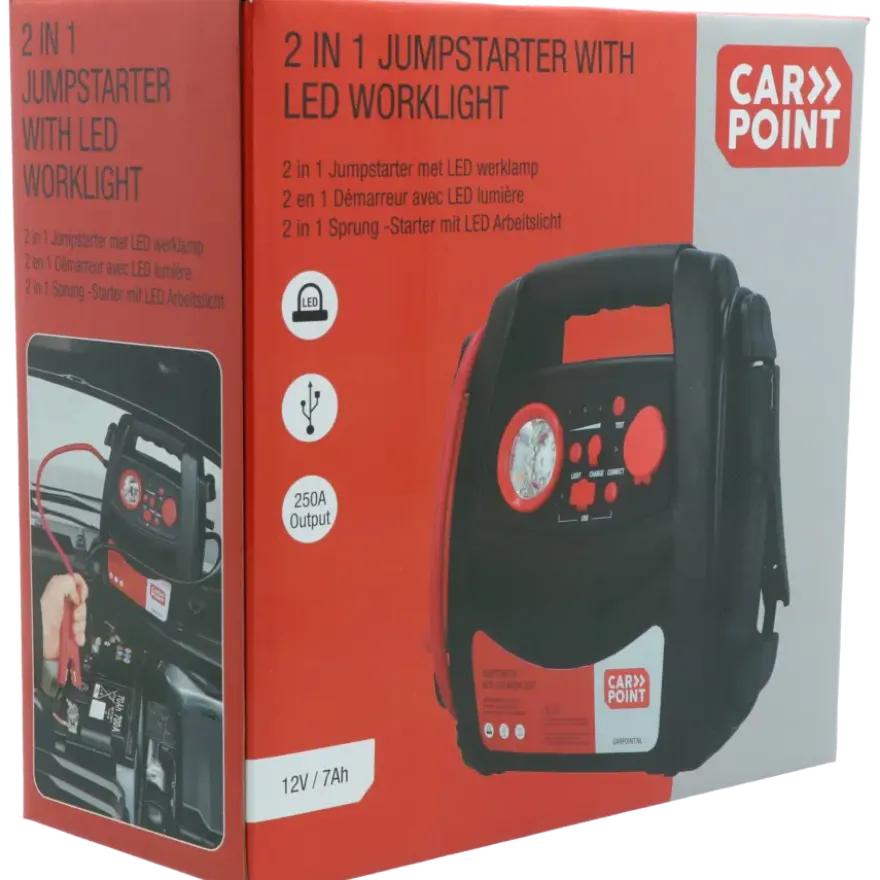 Carpoint Jumpstarter 12V/7AH 2in1 LED