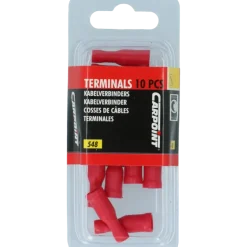 Carpoint Rondstekkerbus 548 Ø 4.0mm rood blister 10 Stuks