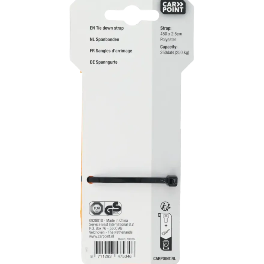 Carpoint Spanbanden 2 x 4,5 meter