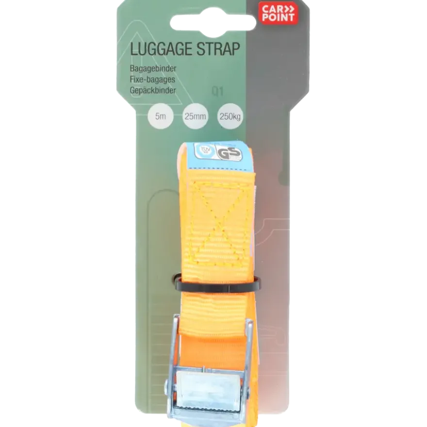 Carpoint Spanband met Klem 5m x 25mm