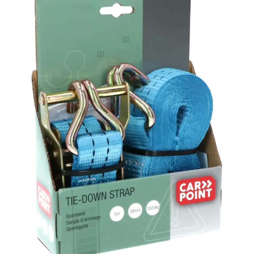 Carpoint Spanband met Ratel en Haken 5 Meter