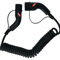 Carpoint spiraal laadkabel elektrische auto type 2 - 2 32a 3ph 6 meter