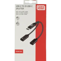 Carpoint splitter USB-C naar dubbele USB-C kabel