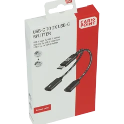 Carpoint splitter USB-C naar dubbele USB-C kabel