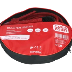Carpoint startkabel 500A met gele veiligheidsplug met polariteitsaanduiding