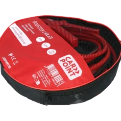 Carpoint startkabel 500A met gele veiligheidsplug met polariteitsaanduiding
