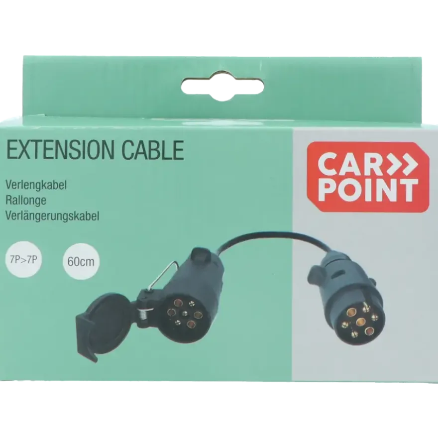 Carpoint trailer verlengkabel 7p stekker - 7p stekkerdoos