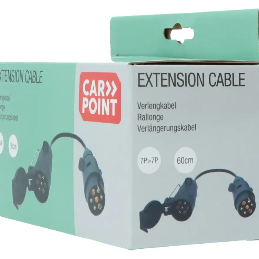 Carpoint trailer verlengkabel 7p stekker - 7p stekkerdoos
