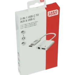 Carpoint USB-C adapter 2 in 1