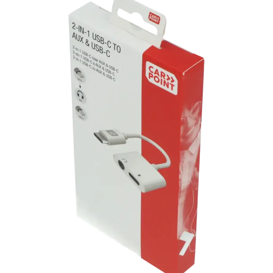 Carpoint USB-C adapter 2 in 1