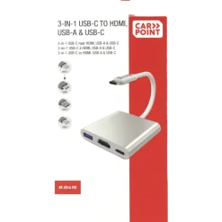 Carpoint USB-C adapter 3 in 1