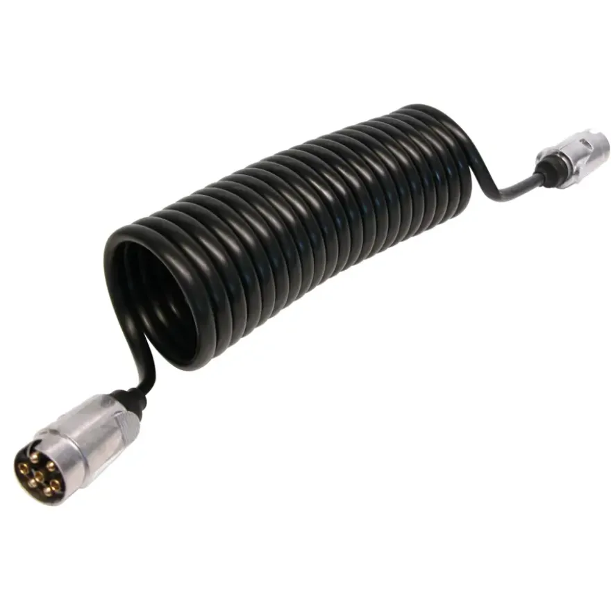 Carpoint Verlengkabel voor aanhanger 7P 12V Min 65cm, Max 270cm ø1,2cm