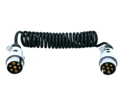 Carpoint Verlengkabel voor aanhanger 7P 12V Min 65cm, Max 270cm ø1,2cm