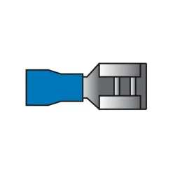 Carpoint Vlakstekerhuls 542 6.3x0.8mm blauw blister 10 Stuks