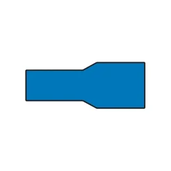 Carpoint Vlakstekerhuls 1542 6.3x0.8mm blauw blister 10 Stuks