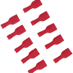 Carpoint Vlakstekerhuls 1541 6.3x0.8mm rood blister 10 Stuks