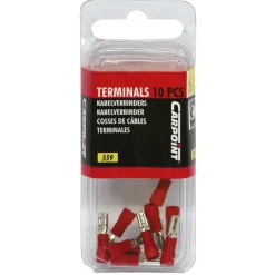 Carpoint vlakstekkerhuls 559 2.8x0.5 rood 10 stuks