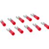 Carpoint vlakstekkerh 741 4.8x0.5 rood 10 stuks