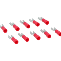 Carpoint vlakstekkerh 741 4.8x0.5 rood 10 stuks