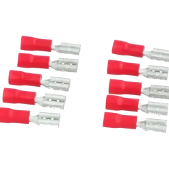 Carpoint vlakstekkerh 741 4.8x0.5 rood 10 stuks