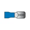 Carpoint Vlakstekker 740 6.3x0.8mm blauw blister 10 Stuks