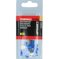 Carpoint Vlakstekker 740 6.3x0.8mm blauw blister 10 Stuks