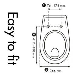 Cedo Frog & Flies WC-bril duroplast wit ovalen