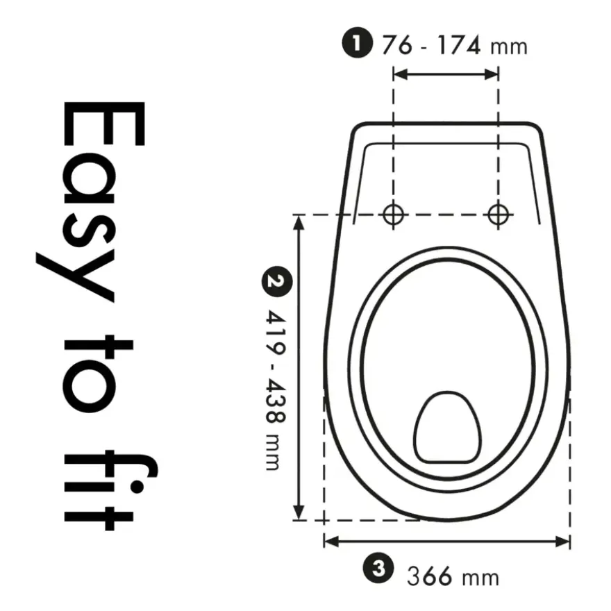 Cedo Frog & Flies WC-bril duroplast wit ovalen