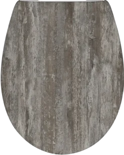 Cedo Icebrown WC-bril duroplast ovale houtlook bruin