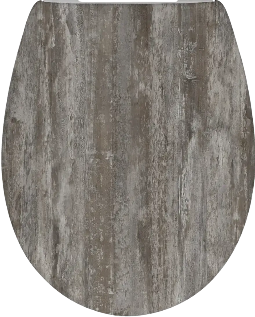 Cedo Icebrown WC-bril duroplast ovale houtlook bruin