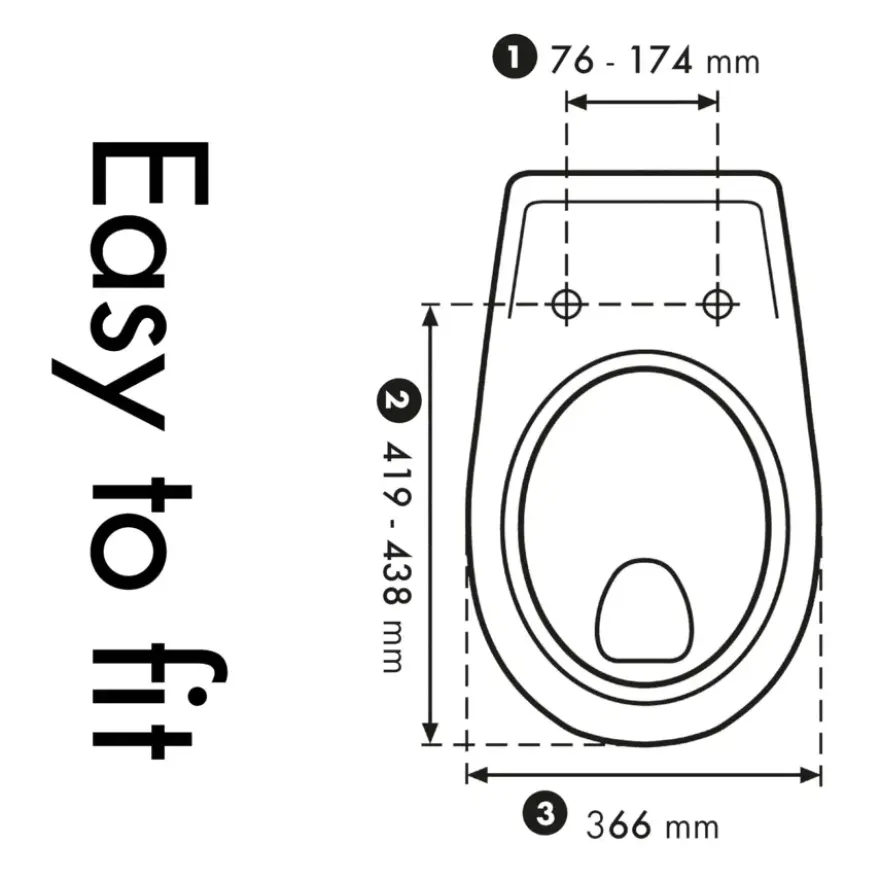 Cedo Icebrown WC-bril duroplast ovale houtlook bruin