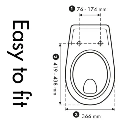 Cedo Monster WC-bril duroplast wit