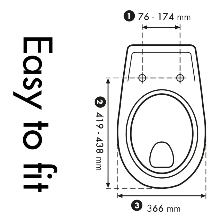 Cedo Monster WC-bril duroplast wit