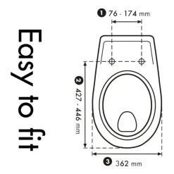 Cedo Mosaic wc bril softclose duroplast