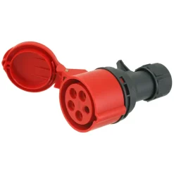 Cee Contrastekker 5-polig RA 16 A 400 V Rood