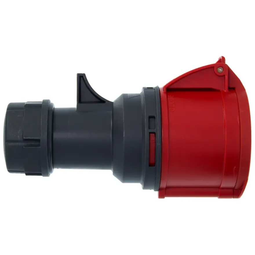 Cee Contrastekker 5-polig RA 32 A 400 V Rood