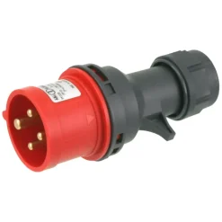 Cee stekker 4-polig randaarde 400V 16 ampère rood