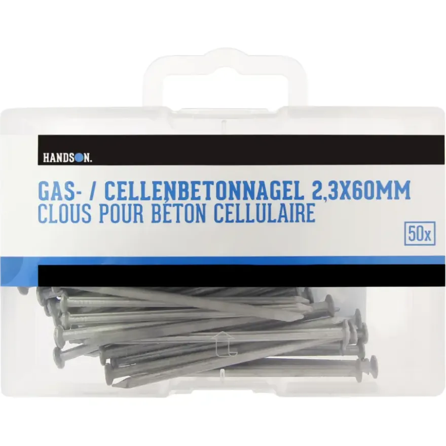 Cellenbetonnagels 2,3 x 60 mm 50 stuks