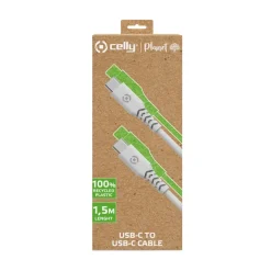 Celly Planet USB-C > USB-C kabel wit 1,5 meter