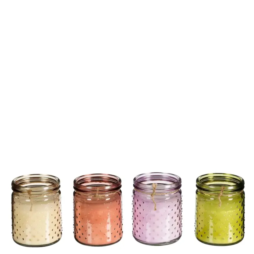 Citronella Kaars in glas H12,5xd10cm
