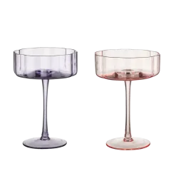 Cocktailglas paars/roze