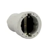 Contrastekker 10/16A PVC Randaarde Wit