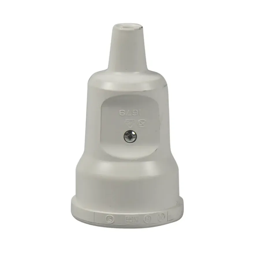 Contrastekker 10/16A PVC Randaarde Wit